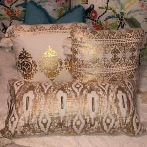 (3) Anthropologie Pillows